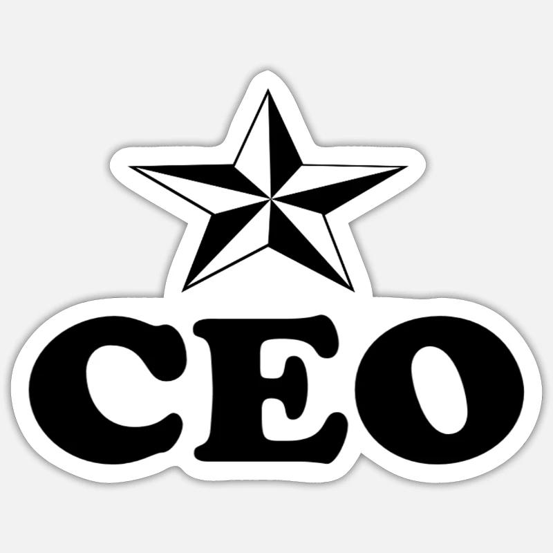 PDG - Sticker taille S (10 x 10 cm) - blanc mat