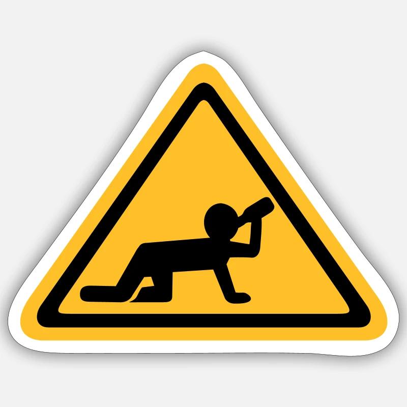 Alkohol Sticker Größe S (10 x 10 cm)