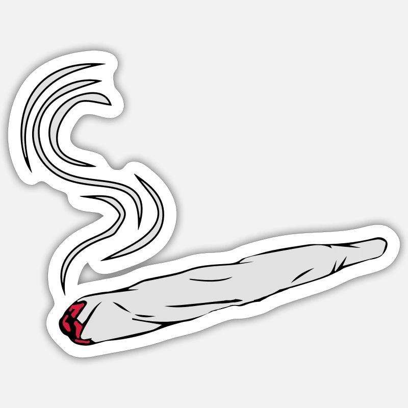 joint design kiffen Sticker taille S (10 x 10 cm)