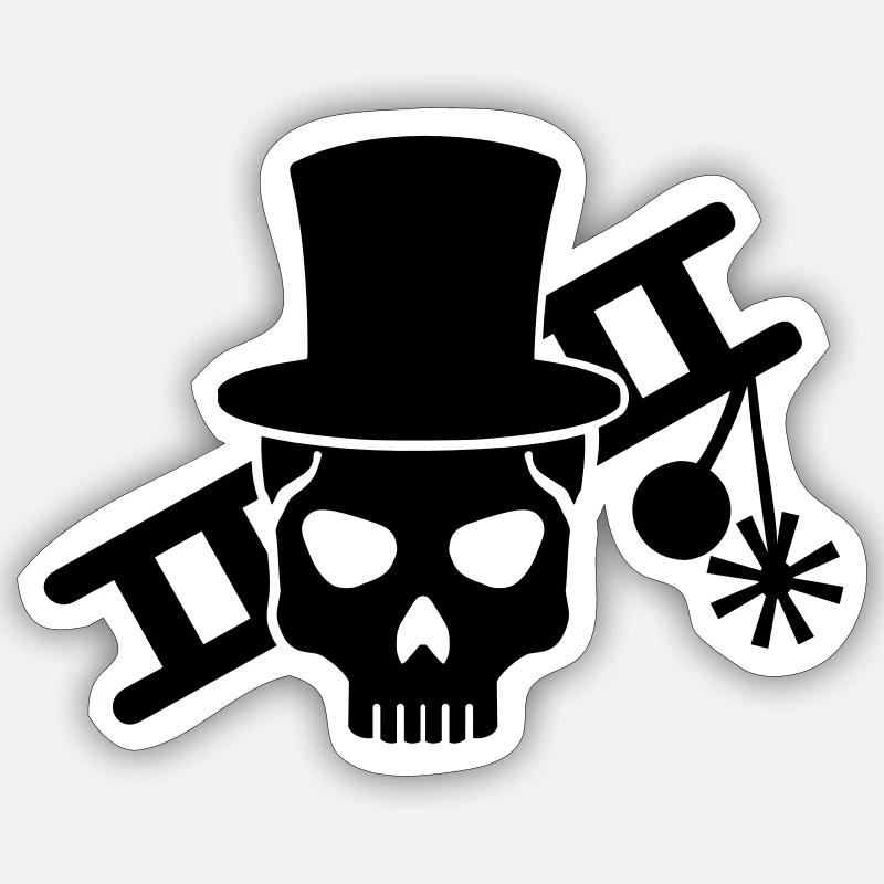 Ramoneur - Sticker taille S (10 x 10 cm) - blanc mat