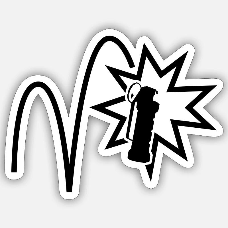 Pop Flash Sticker Größe S (10 x 10 cm)