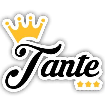 Aunt Aunty Tante Tata Baby Bébé Birth - Sticker size S (10 x 10 cm) - white matte - Front
