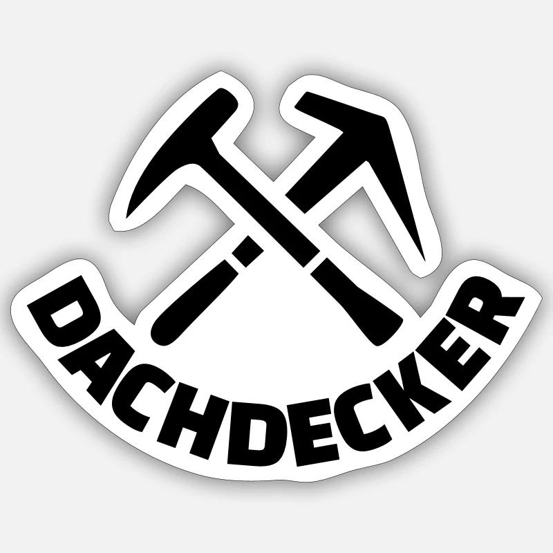 Dachdecker Sticker Größe S (10 x 10 cm)