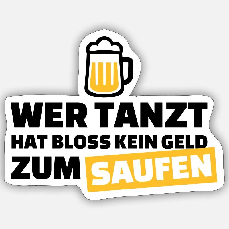 Saufen Sticker Größe S (10 x 10 cm)