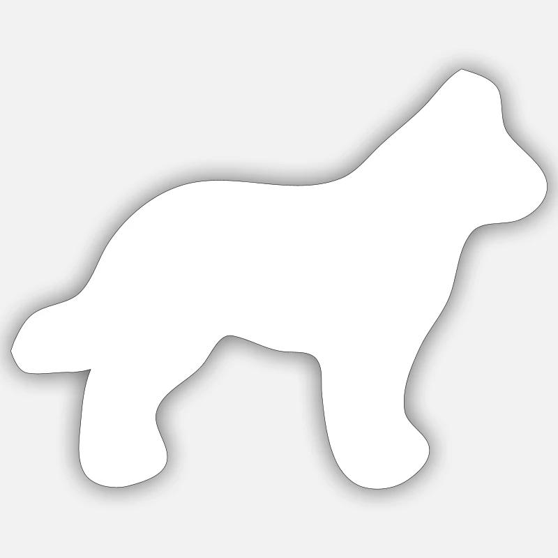 Australian Cattle Dog - Sticker Größe S (10 x 10 cm) - Mattweiß