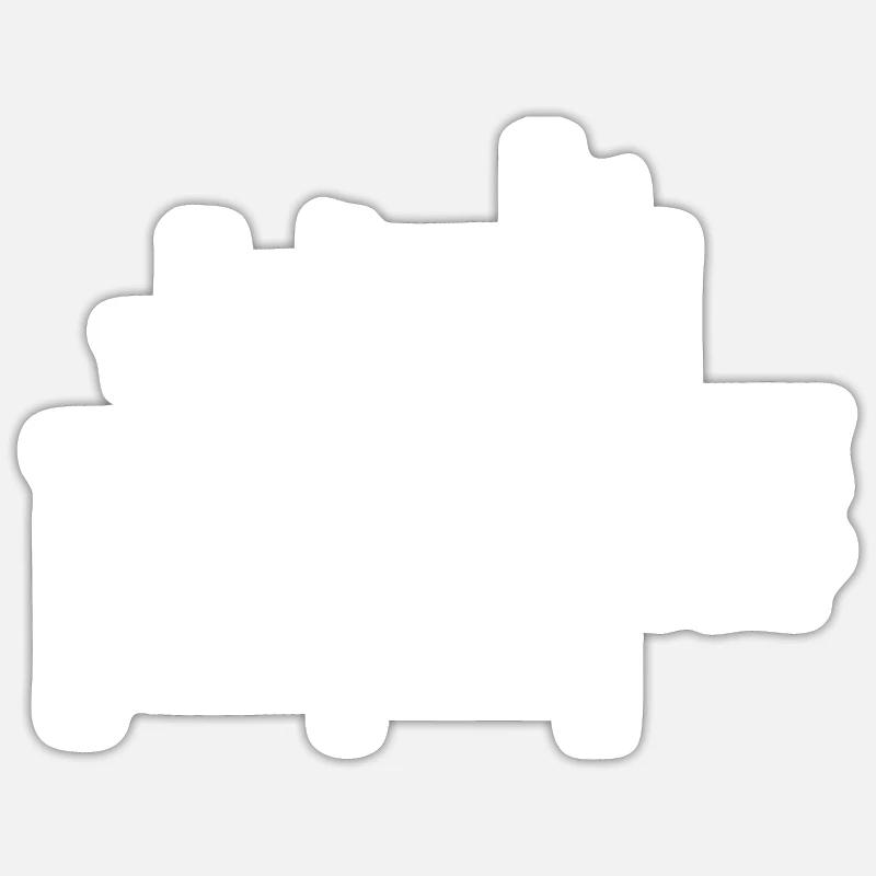 Équipe - Sticker taille S (10 x 10 cm) - blanc mat