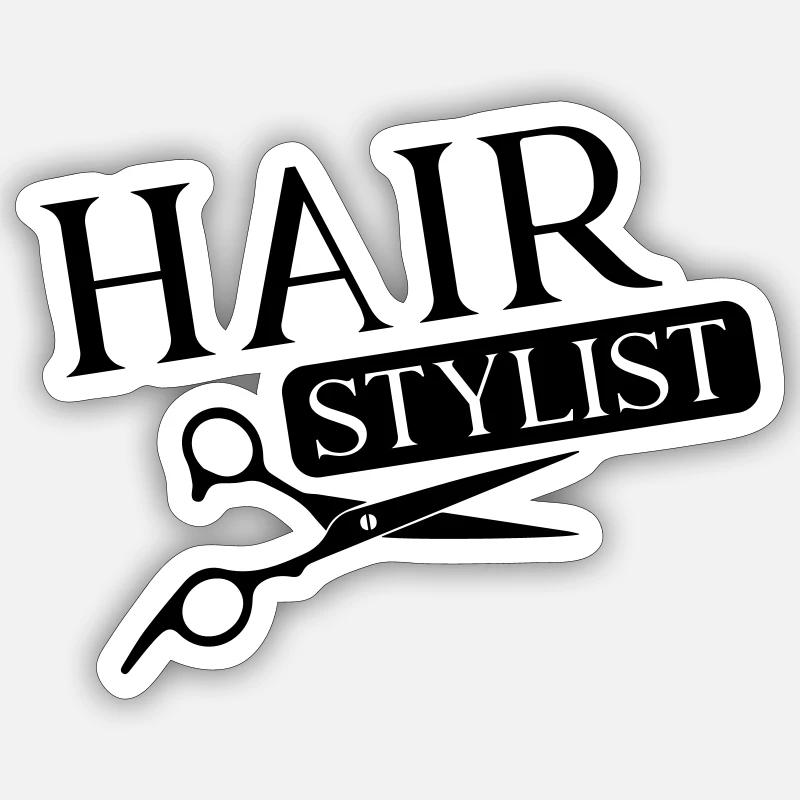 Ciseaux de coiffeur Sticker taille S (10 x 10 cm)