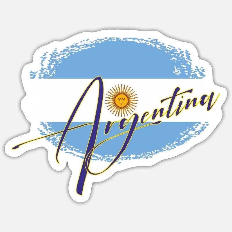 Argentine Signatrue - Sticker taille S (10 x 10 cm) - blanc mat