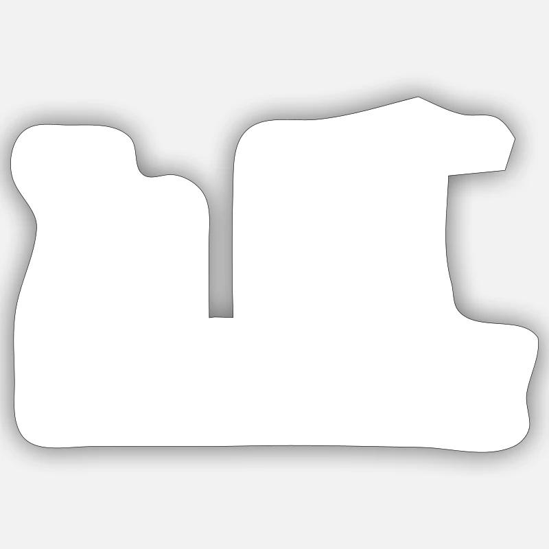 Le Grue Grue Grue Crane Operator Crane - Sticker taille S (10 x 10 cm) - blanc mat