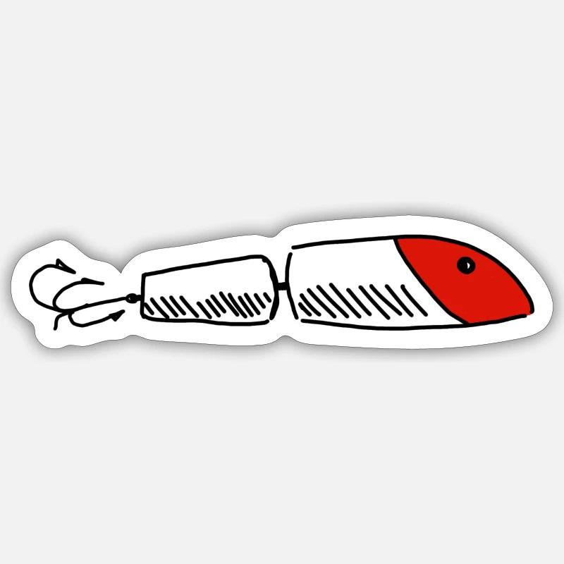 FISKER - Sticker taille S (10 x 10 cm) - blanc mat