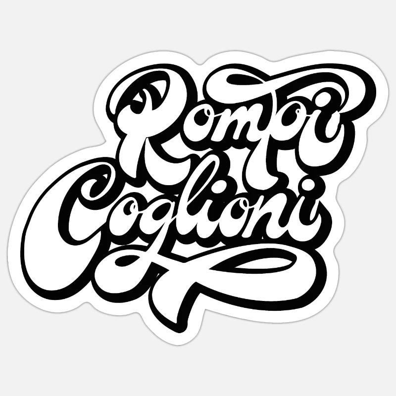 Break balls - Sticker size S (10 x 10 cm) - white matte