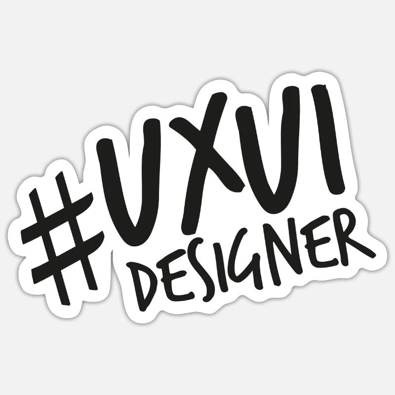 UX UI Designer | Designer. Programmer Sticker size S (10 x 10 cm)