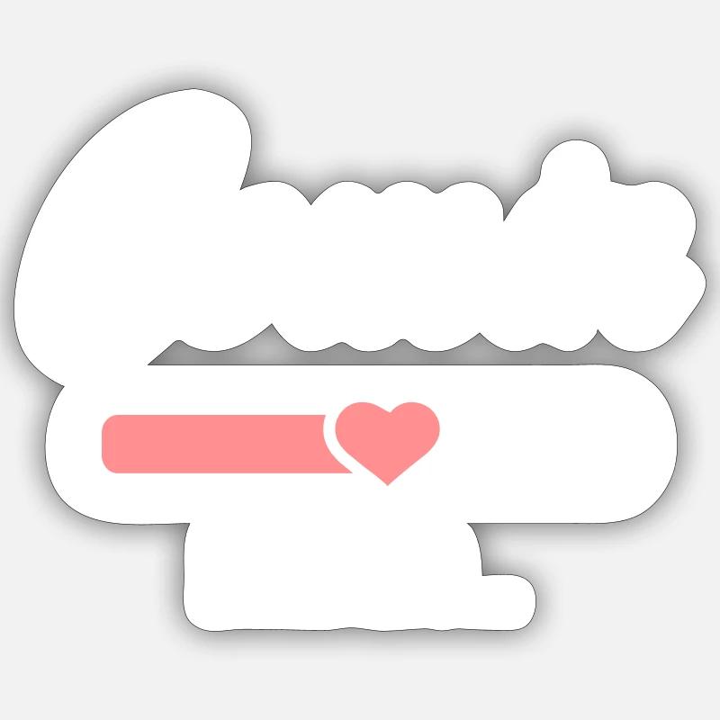 cousin - Sticker taille S (10 x 10 cm) - blanc mat