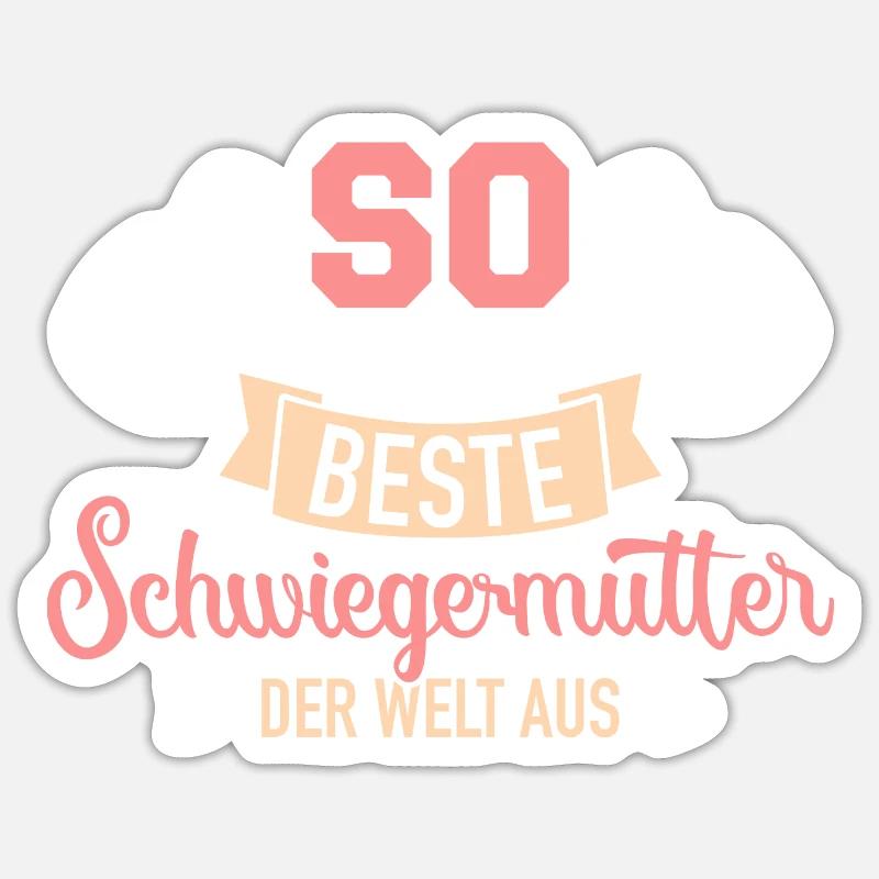 Schwiegermutter Sticker Größe S (10 x 10 cm)