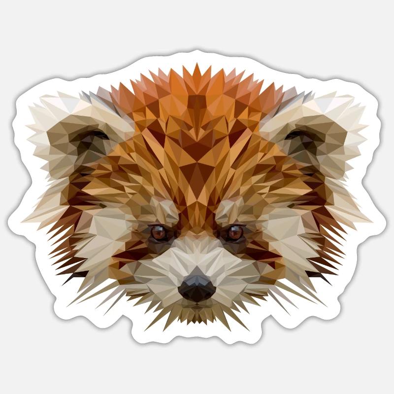 Red panda Sticker size S (10 x 10 cm)