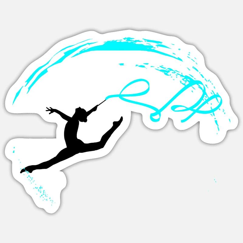 Rhythmic gymnastics - Sticker size S (10 x 10 cm) - white matte