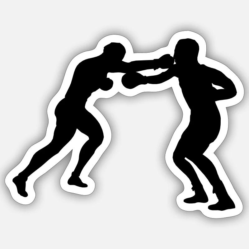 Boxkampf Sticker Größe S (10 x 10 cm)