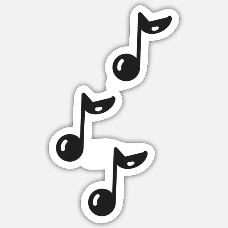 Musical Notes Sticker size S (10 x 10 cm)
