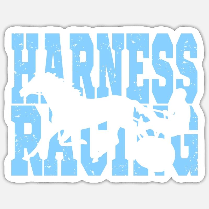 Course de trot Sticker taille S (10 x 10 cm)