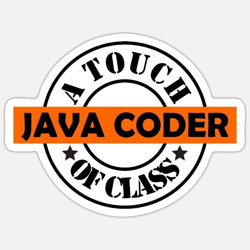 Java-Programmierer: ein Hauch von Klasse Sticker Größe S (10 x 10 cm)