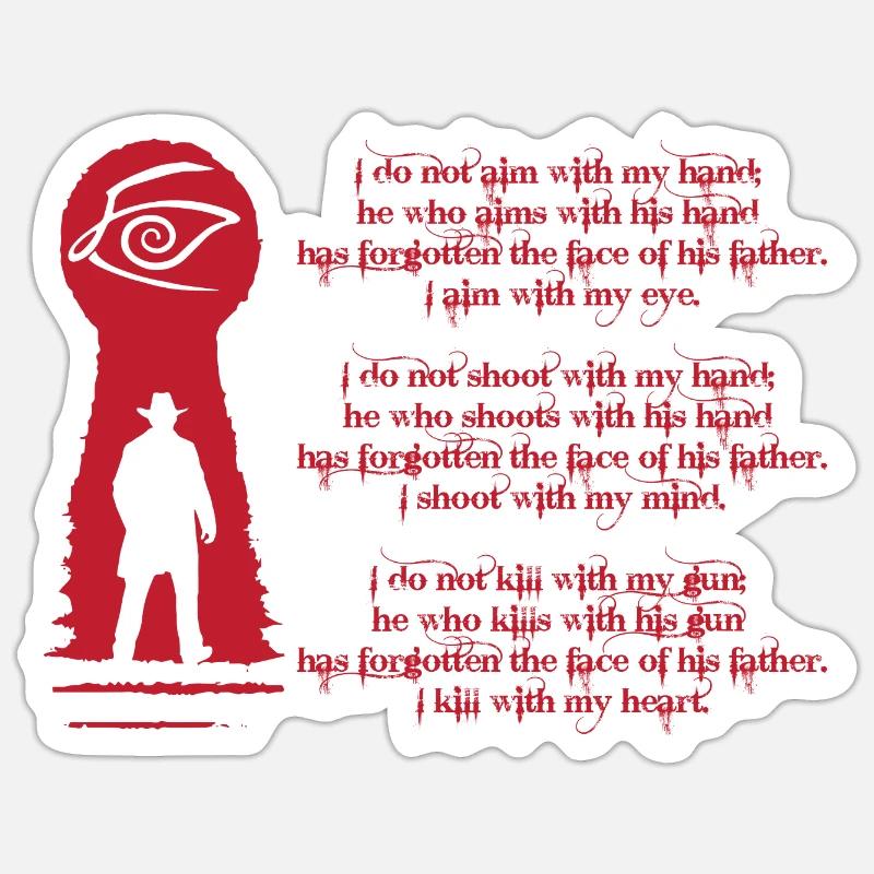 la chanson de Roland - Sticker taille S (10 x 10 cm) - blanc mat