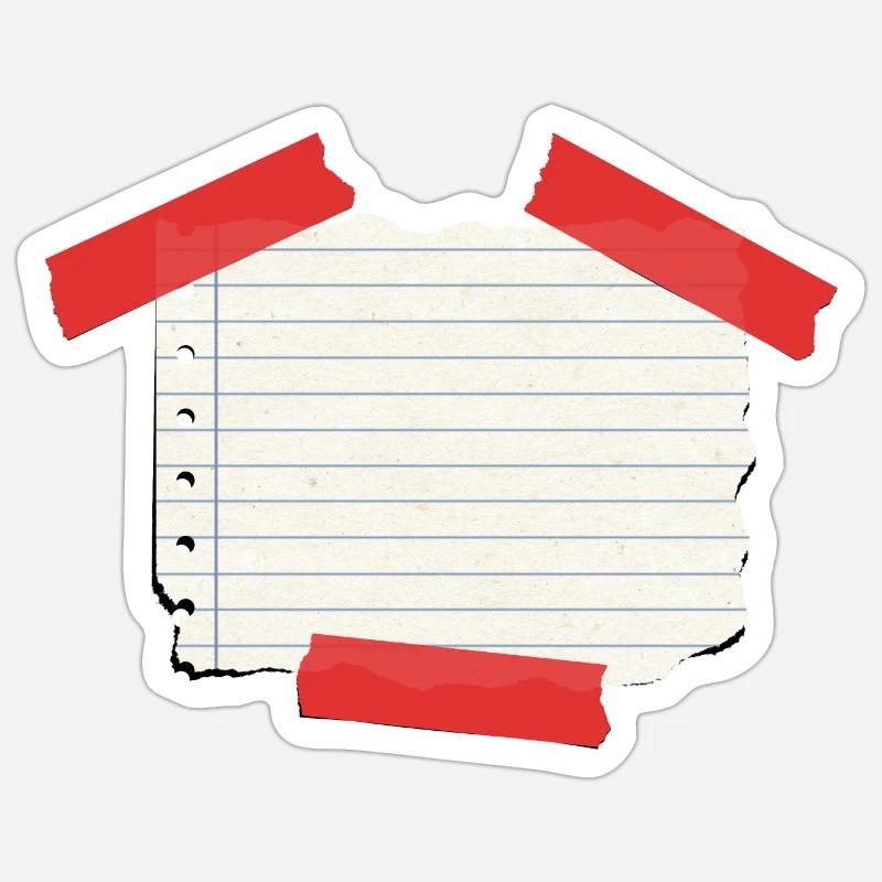 Bemærk Sticker størrelse S (10 x 10 cm)