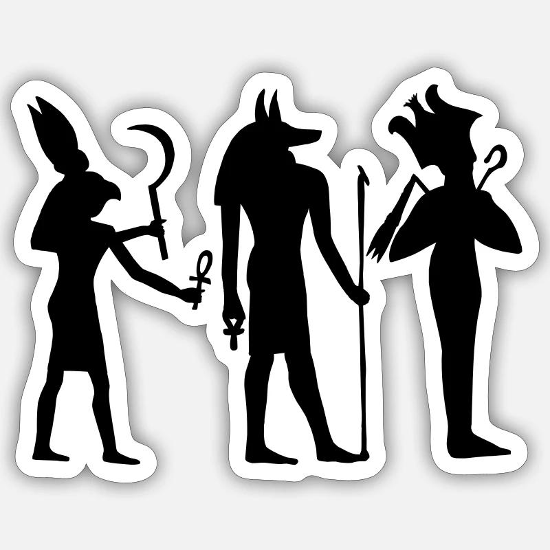 Egyptian hieroglyphic script in the pyramids of Sticker size S (10 x 10 cm)