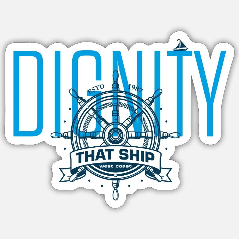 DIGNITY, that ship Sticker size S (10 x 10 cm)