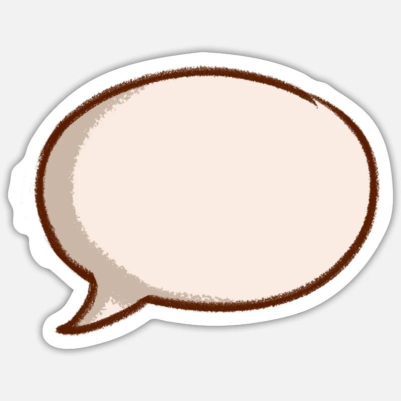 Sprechblase speech bubble bulle Spruch Kommentar Sticker Größe S (10 x 10 cm)