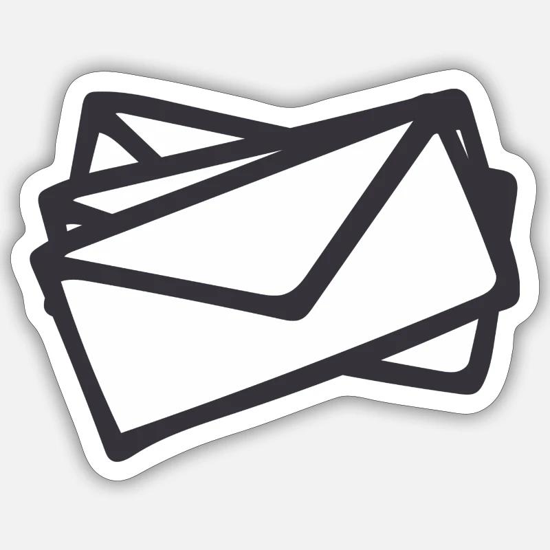 Letters - Sticker size S (10 x 10 cm) - white matte