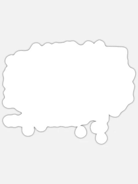 Konfetti im Herzen Fasching Karneval Konfetti - Sticker Größe S (10 x 10 cm) - Mattweiß