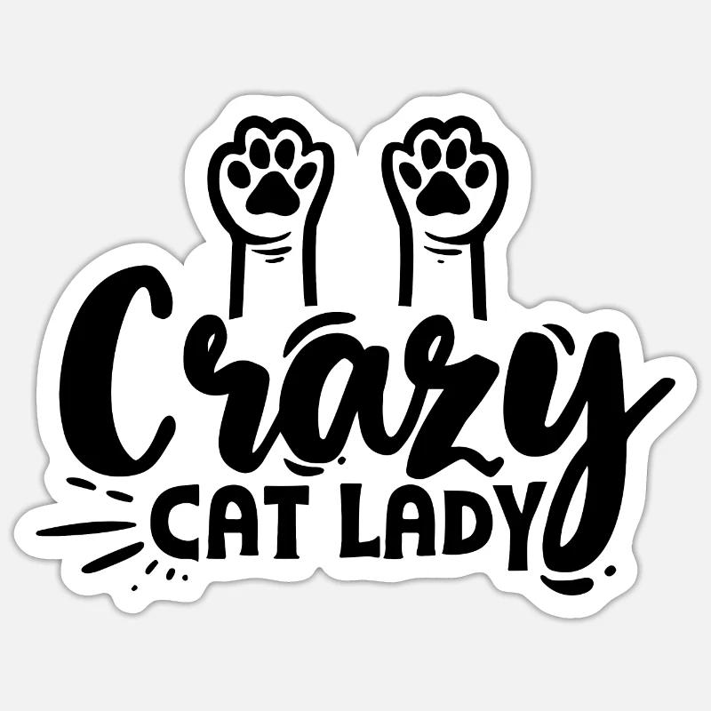 Cat Lover - Sticker size S (10 x 10 cm) - white matte