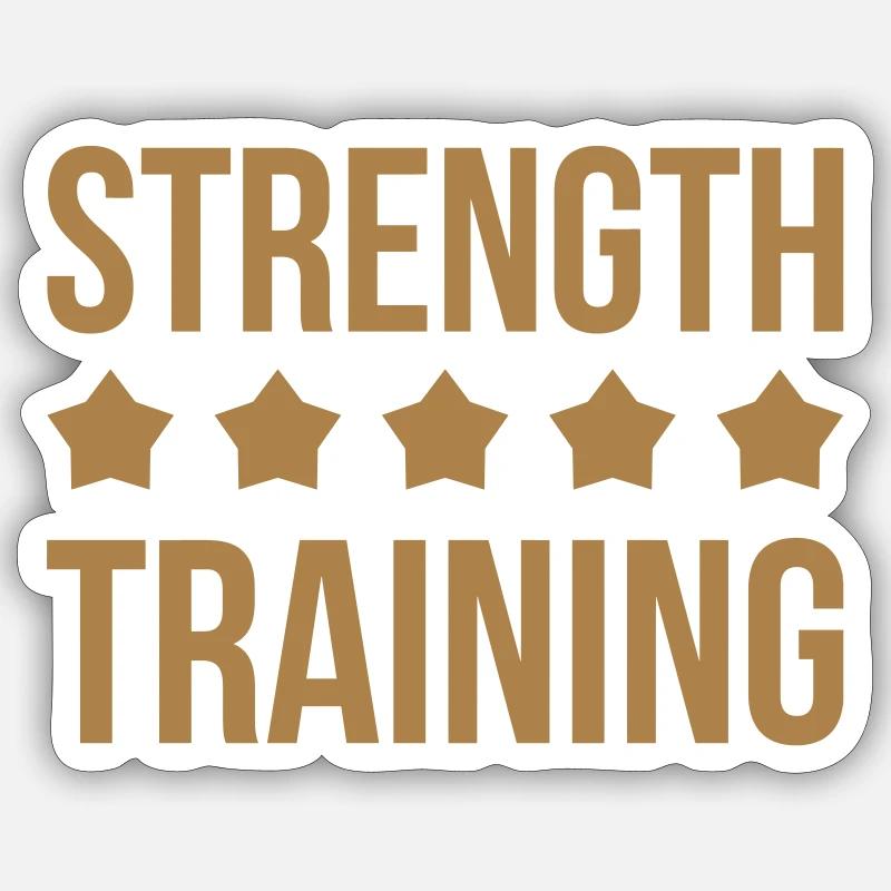 Strength Training - Musculation Sticker size S (10 x 10 cm)