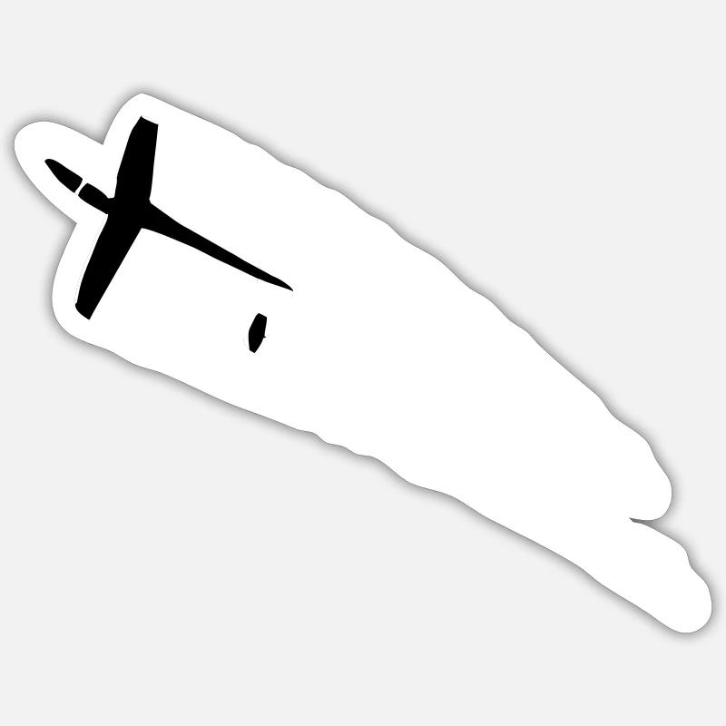 aerobatic glider glider glider glider Sticker size S (10 x 10 cm)