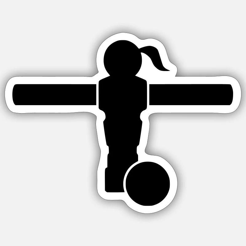 Kickerin Sticker Größe S (10 x 10 cm)