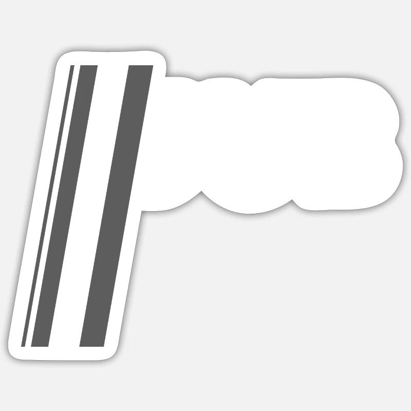 SUB Hankycode Fétiche - Sticker taille S (10 x 10 cm) - blanc mat