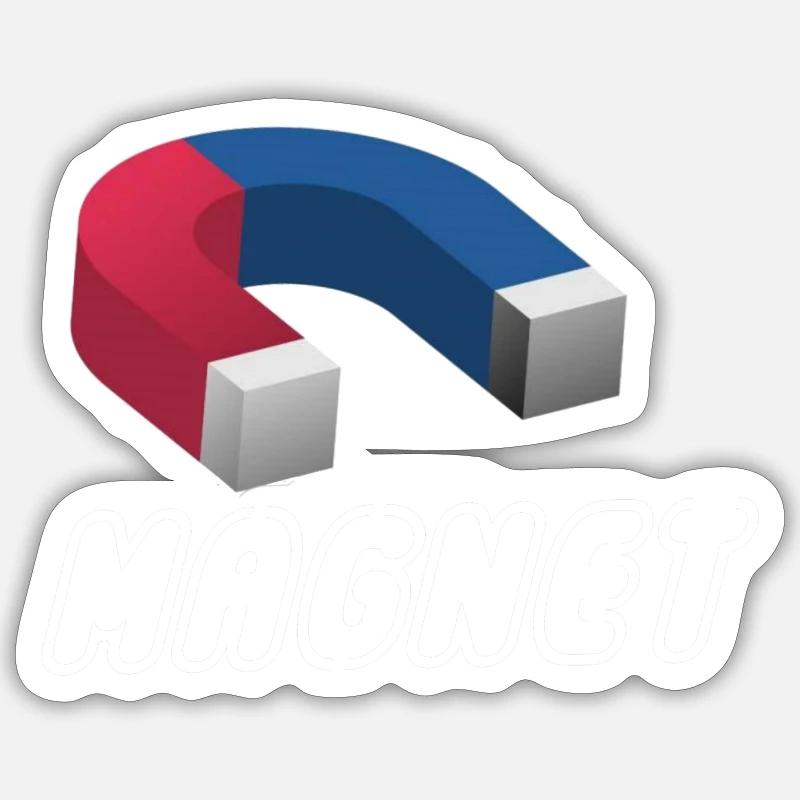 aimant - Sticker taille S (10 x 10 cm) - blanc mat