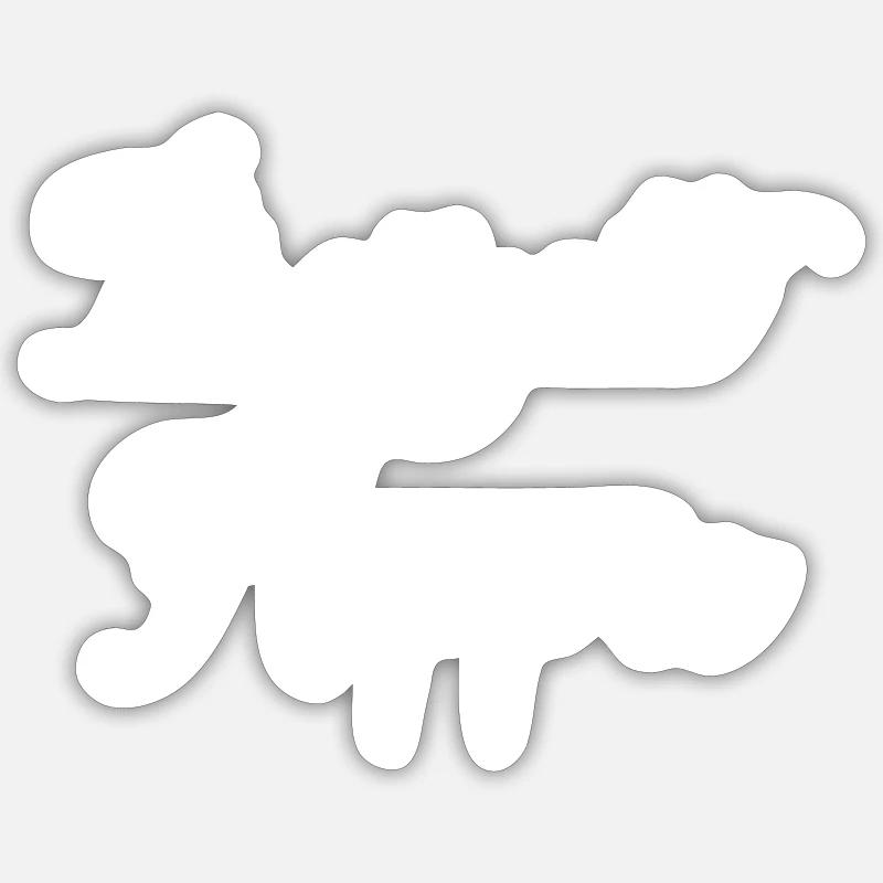 Freizeithippie Spruch Sprüche - Sticker Größe S (10 x 10 cm) - Mattweiß