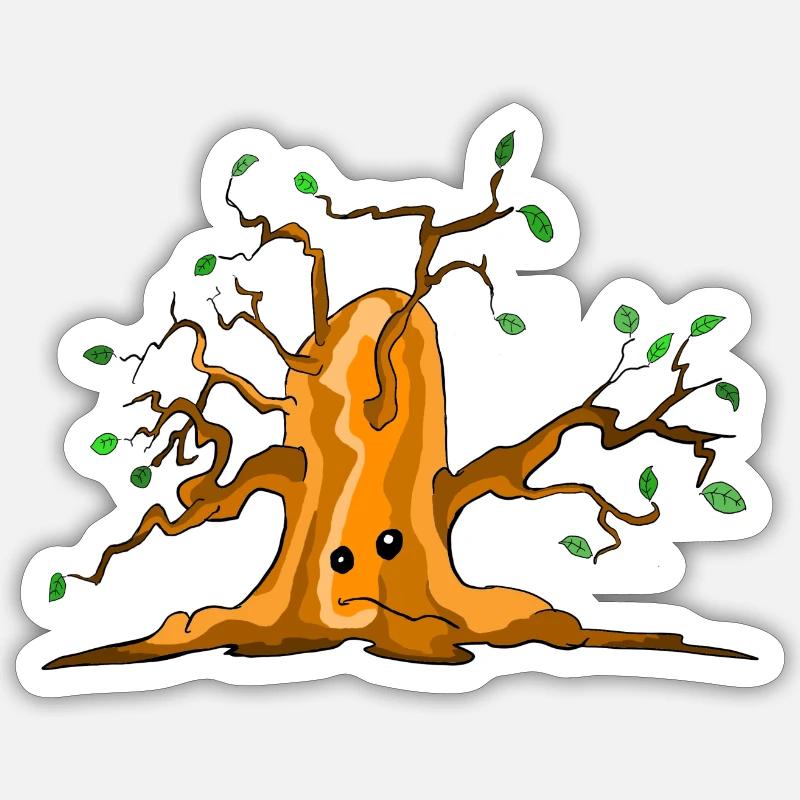 Tree - Sticker size S (10 x 10 cm) - white matte