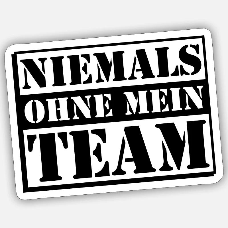 Mein Team Sticker Größe S (10 x 10 cm)