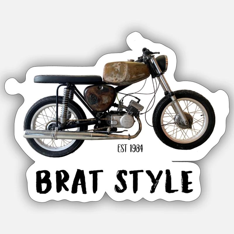 two-stroke bratstyle Sticker size S (10 x 10 cm)