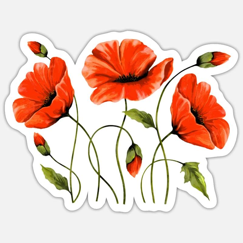 Fleur Sticker taille S (10 x 10 cm)