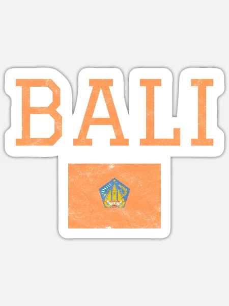 Bali - Sticker Größe S (10 x 10 cm) - Mattweiß