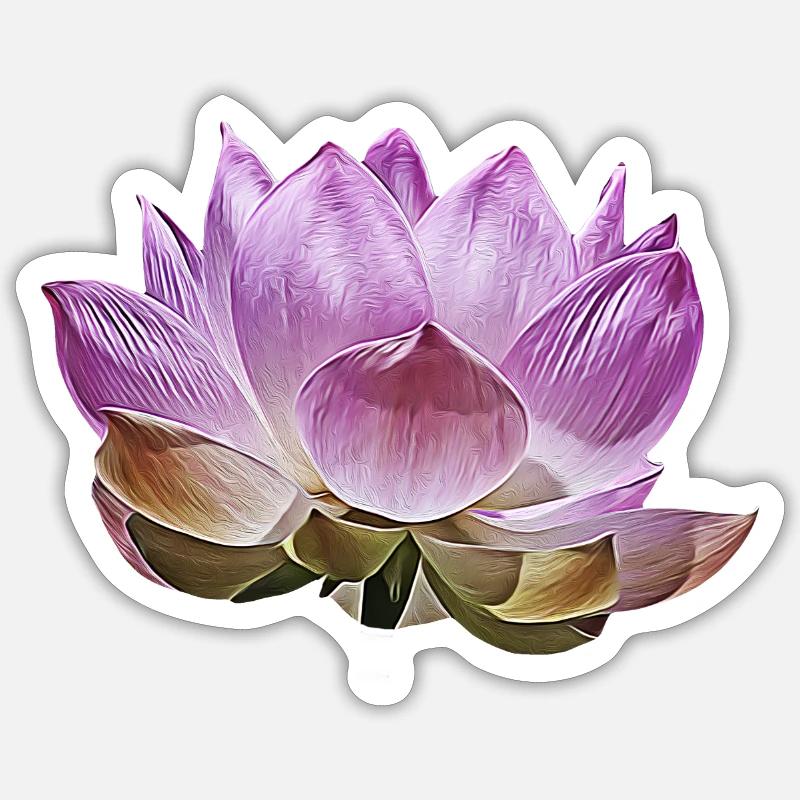 Fleur de lotus Sticker taille S (10 x 10 cm)