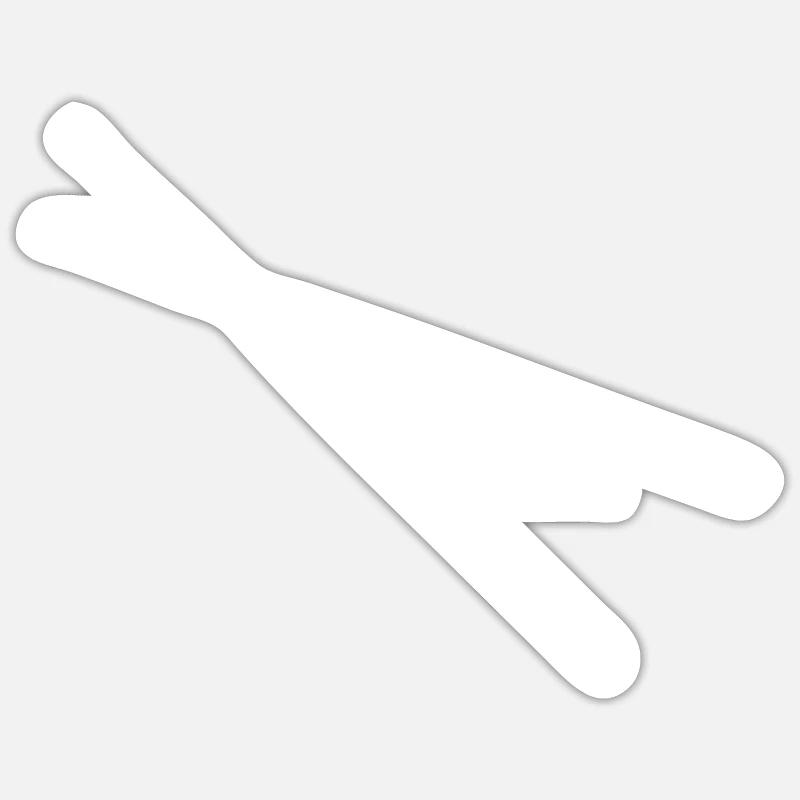Drum Sticks - Drums - Drummer - Sticker size S (10 x 10 cm) - white matte