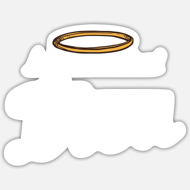 Appel moi Dieu - Sticker taille S (10 x 10 cm) - blanc mat