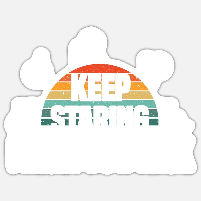Keep Staring I Might Do A Trick Wheelchair User - Sticker size S (10 x 10 cm) - white matte