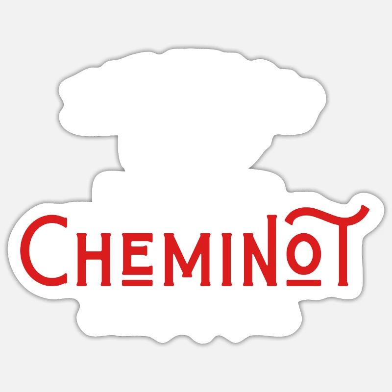 pas parfait mais cheminot - Sticker taille S (10 x 10 cm) - blanc mat