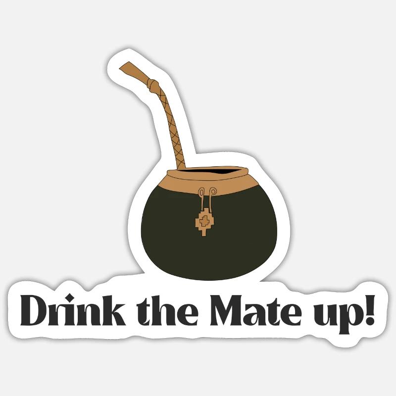 Yerba Mate Tea Sticker size S (10 x 10 cm)