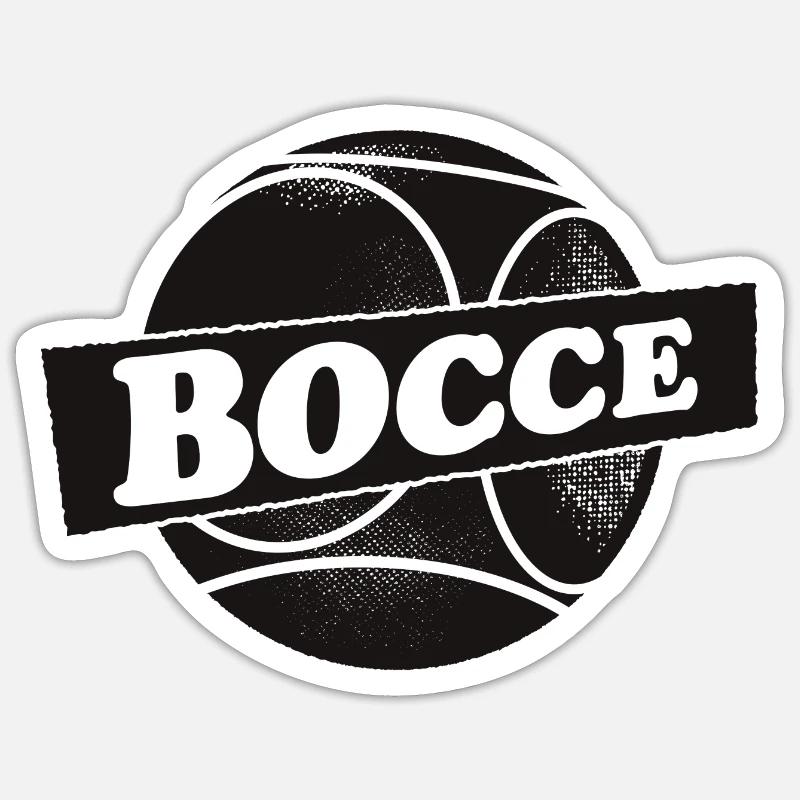 Bocce Ball mit Jack Bocci Game Bocce Sticker Größe S (10 x 10 cm)